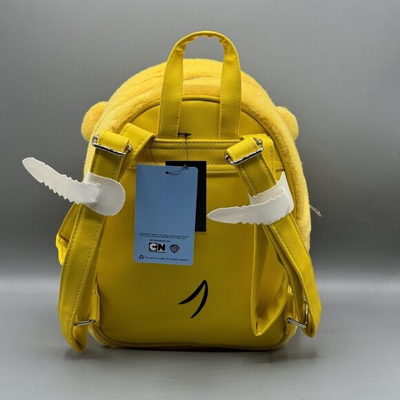 Adventure Time Jake Fuzzy Mini Backpack Cartoon Network NEW - Picture 3 of 7
